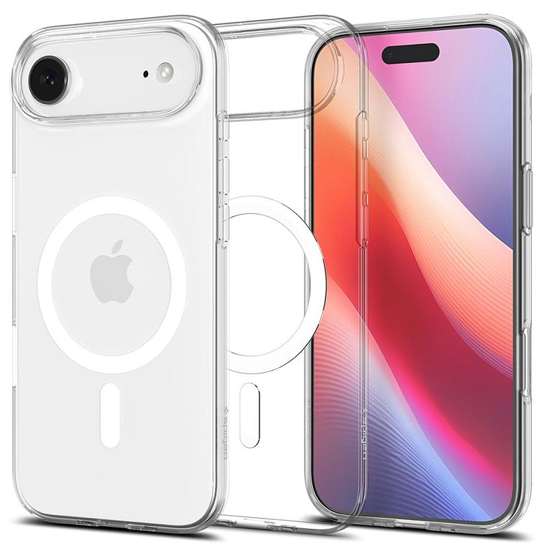 Spigen Liquid Crystal Mag Magsafe case for iPhone 17 Air Clear/White
