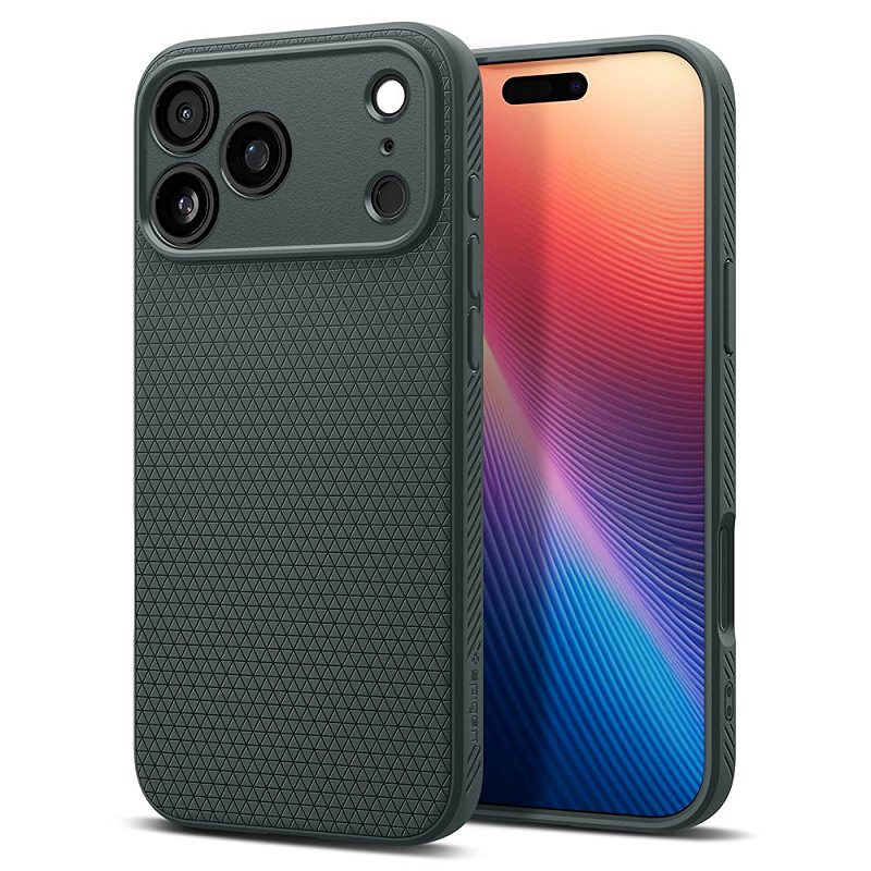 Spigen Liquid Air case for iPhone 17 Pro Abyss Green