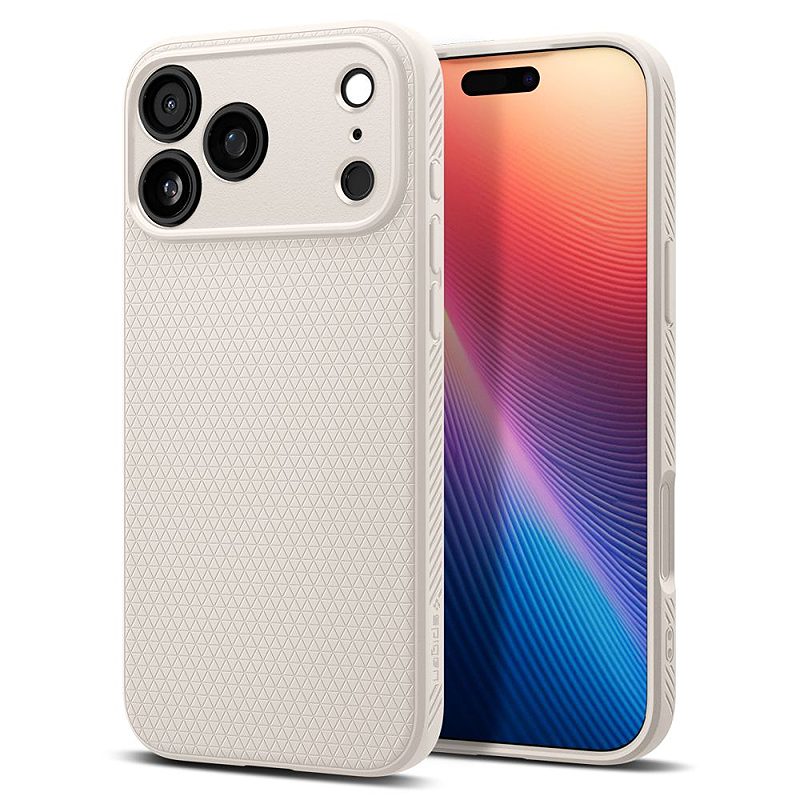 Spigen Liquid Air case for iPhone 17 Pro Natural Titanium