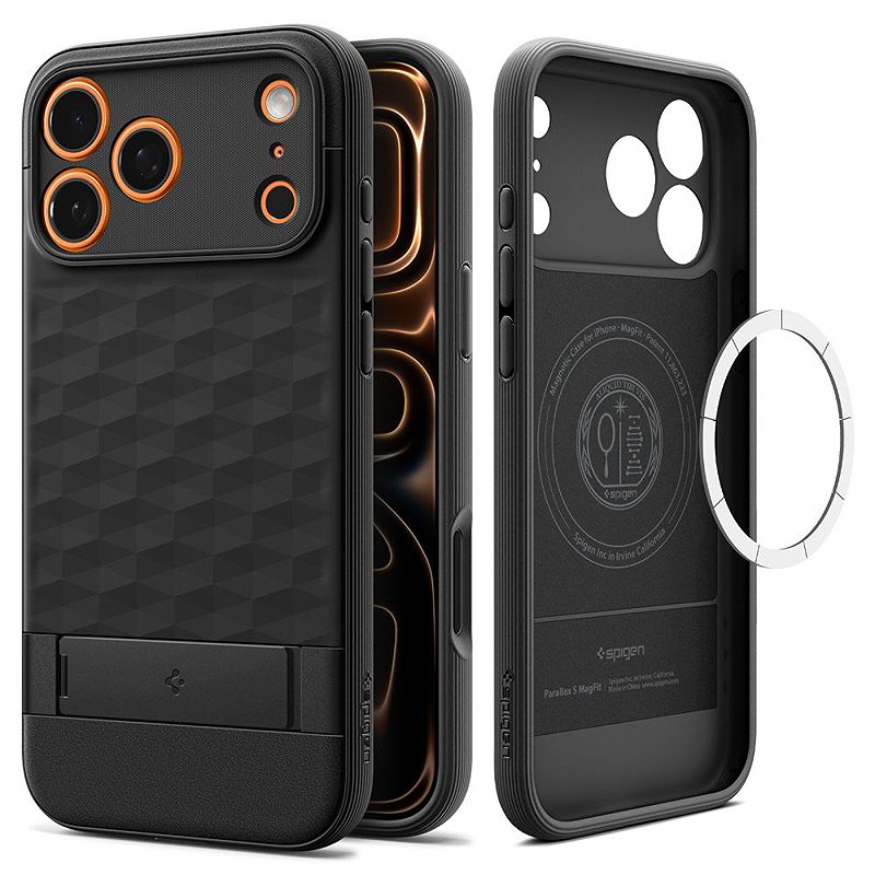 Spigen Parallax ”S” Mag Magsafe case for iPhone 17 Pro Matte Black