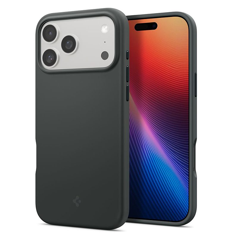 Spigen Silicone Fit Mag Magsafe case for iPhone 17 Pro Abyss Green