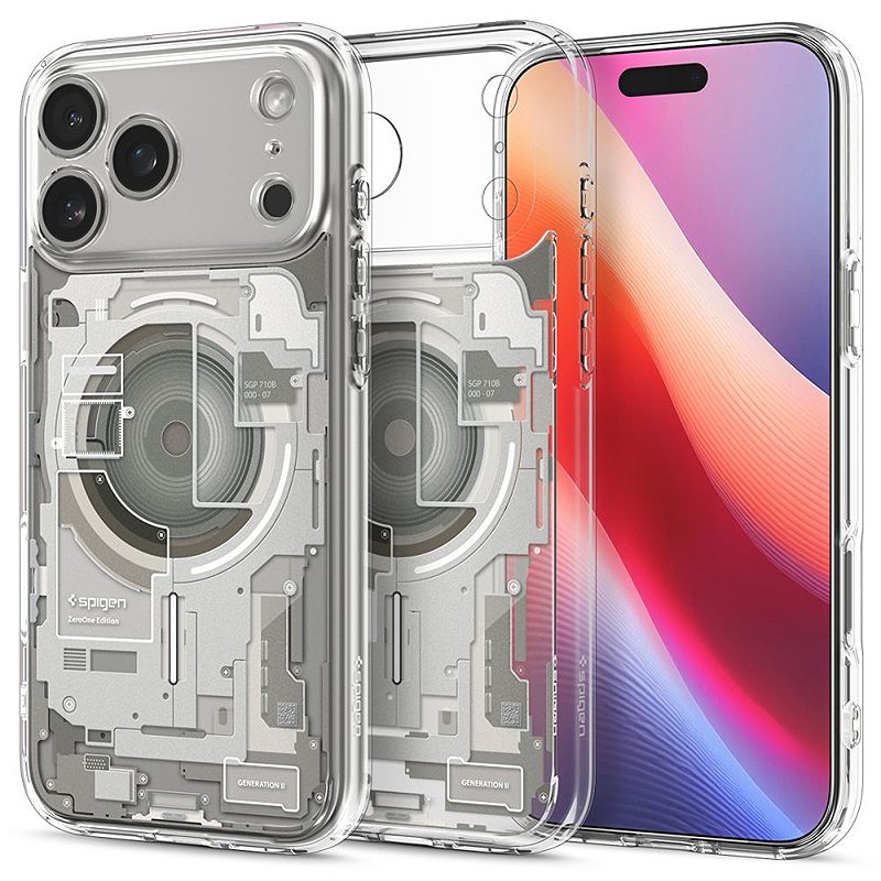 Spigen Ultra Hybrid Mag Magsafe case for iPhone 17 Pro Zero One Natural Titanium