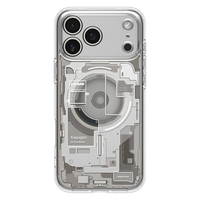 Spigen Ultra Hybrid Mag Magsafe case for iPhone 17 Pro Zero One Natural Titanium - Billede 2