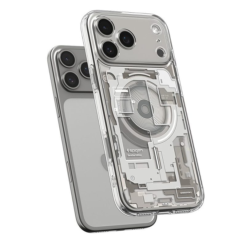 Spigen Ultra Hybrid Mag Magsafe case for iPhone 17 Pro Zero One Natural Titanium - Billede 5