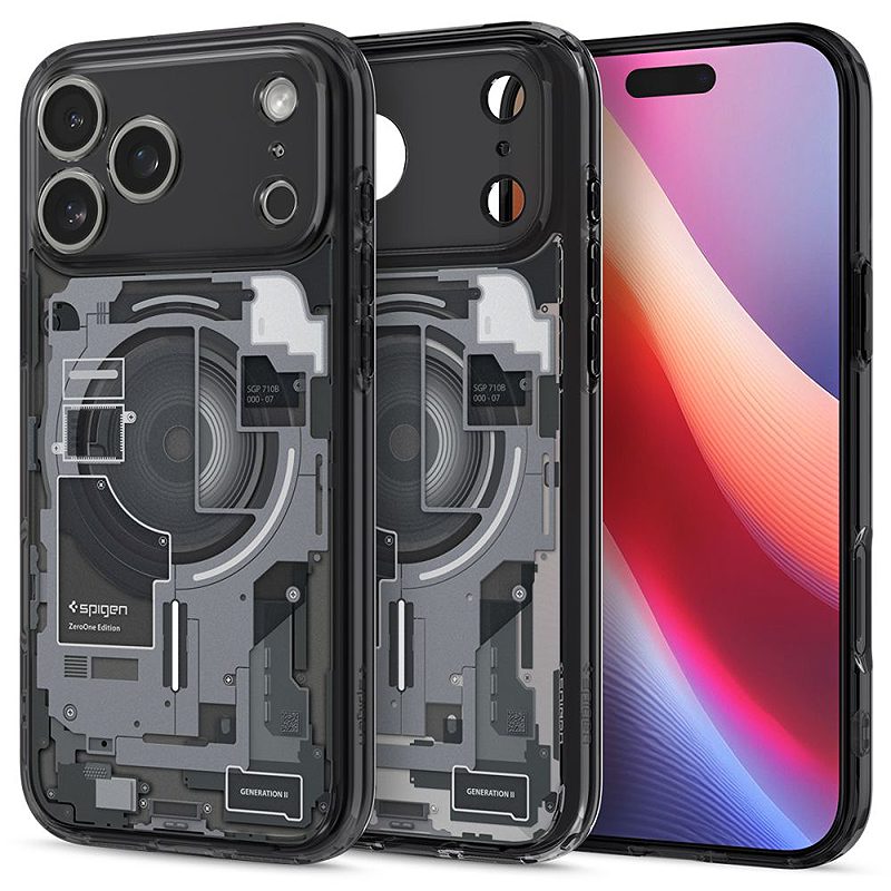 Spigen Ultra Hybrid Mag Magsafe case for iPhone 17 Pro Zero One Black