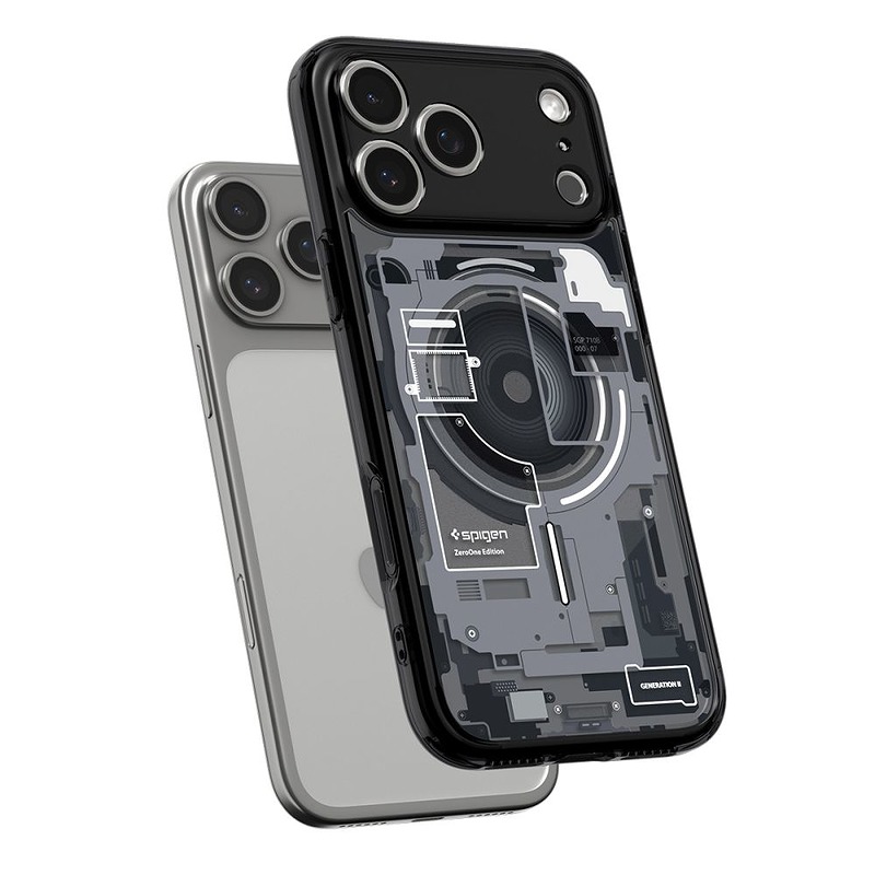 Spigen Ultra Hybrid Mag Magsafe case for iPhone 17 Pro Zero One Black - Billede 5