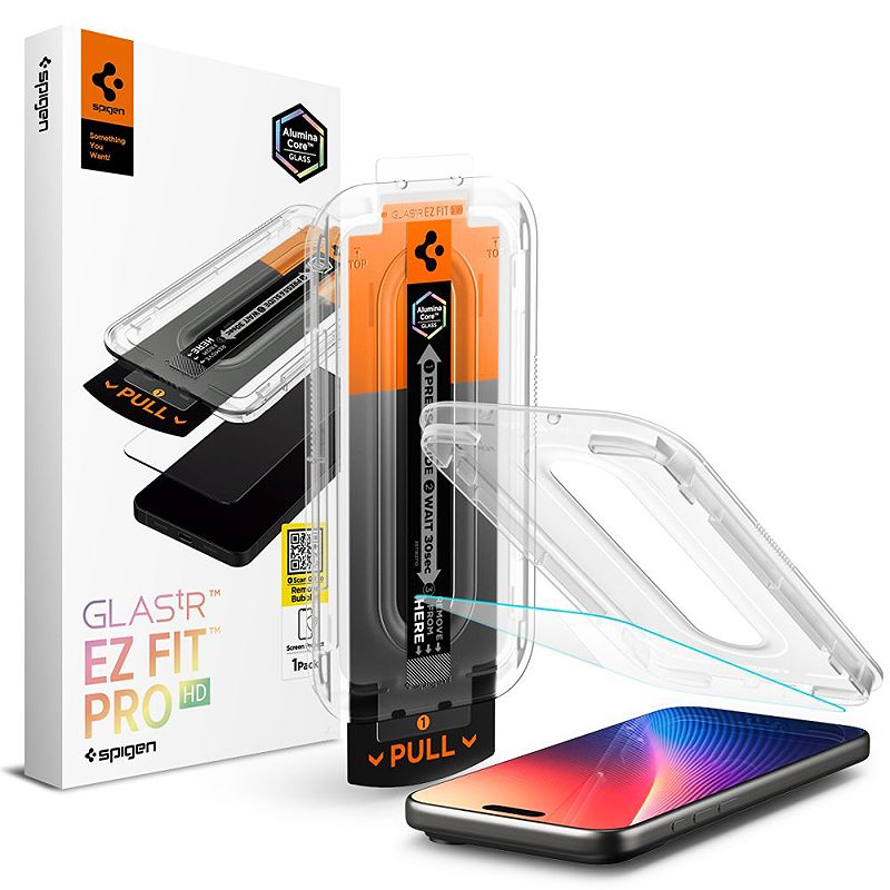 Spigen tempered glass Glas.Tr ”Ez Fit Pro” for iPhone 16 Pro / 17 / 17 Pro Clear