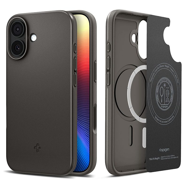 Spigen Thin Fit Mag Magsafe case for iPhone 17 Gunmetal