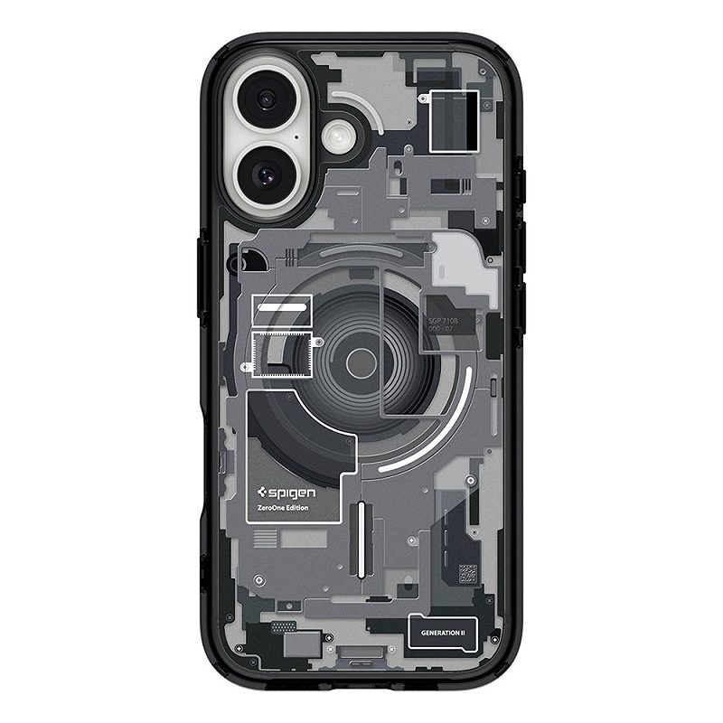 Spigen Ultra Hybrid Mag Magsafe case for iPhone 17 Zero One Black - Billede 2
