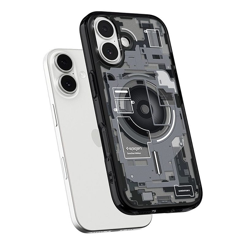 Spigen Ultra Hybrid Mag Magsafe case for iPhone 17 Zero One Black - Billede 5