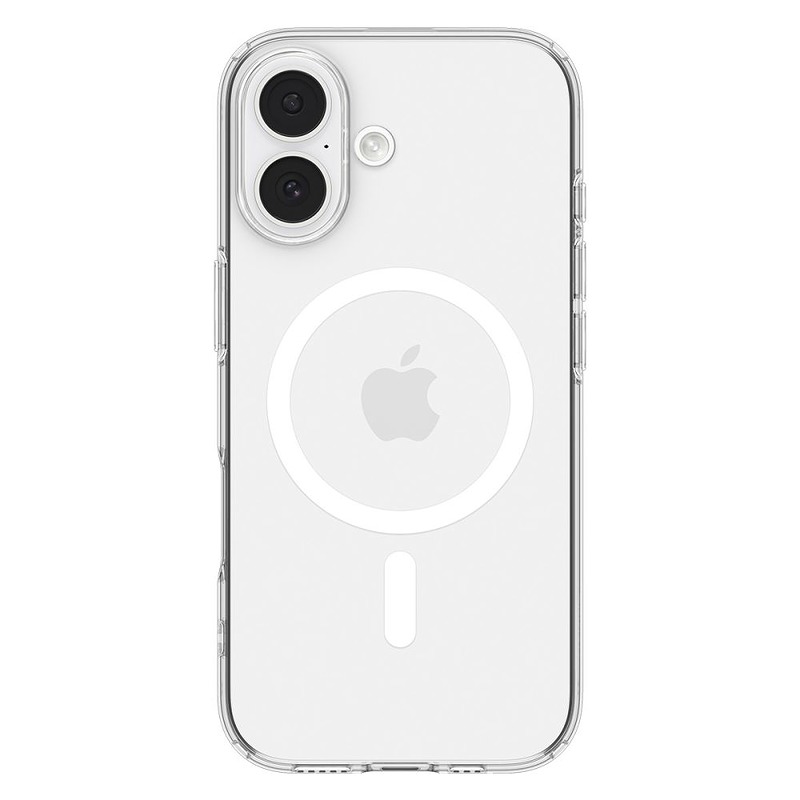 Spigen Liquid Crystal Mag Magsafe case for iPhone 17 Clear/White - Billede 2