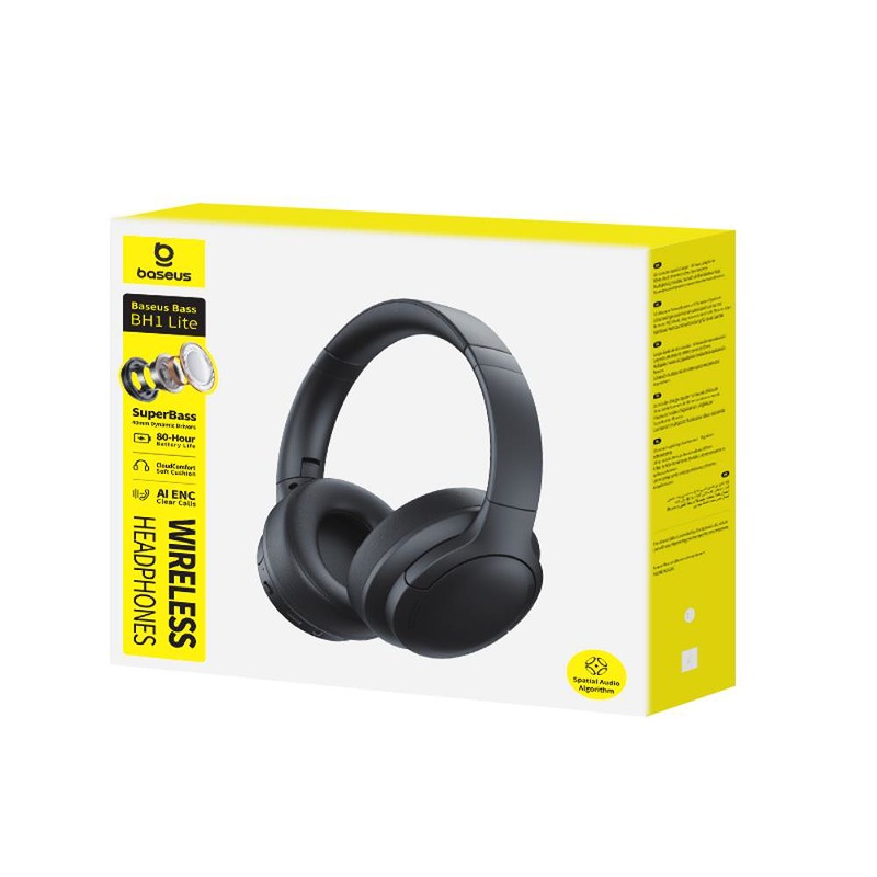 Baseus Bass BH1 Lite Wireless Headphones Black - Billede 3