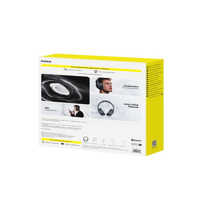 Baseus Bass BH1 Lite Wireless Headphones Black - Billede 4