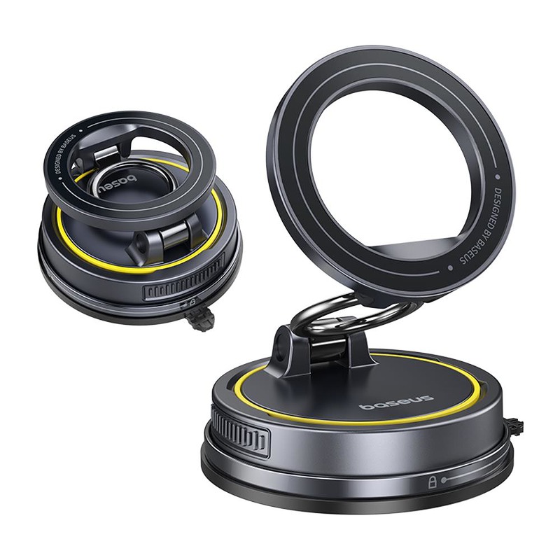 Baseus PrimeTrip VC2 Flex Magnetic Car Mount Suction Cup Version Black - Billede 4