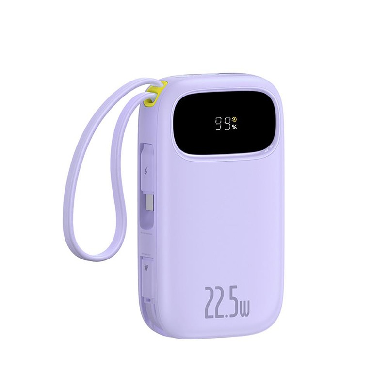 Baseus Qpow3 Digital Display Fast Charging power bank 22.5W 20000mAh Nebula Purple