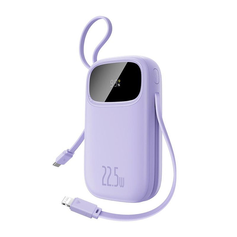 Baseus Qpow3 Digital Display Fast Charging power bank 22.5W 20000mAh Nebula Purple - Billede 2