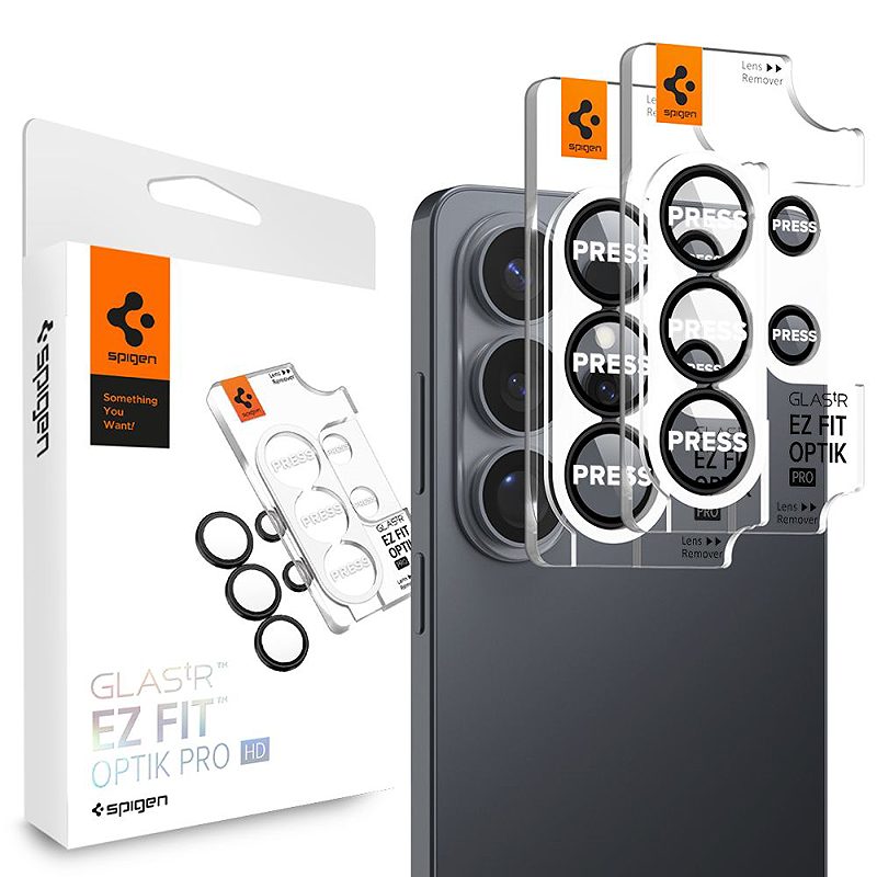 Spigen Optik Pro Glas.Tr "Ez Fit" Camera Protector 2-Pack for Samsung Galaxy S26 Ultra Black