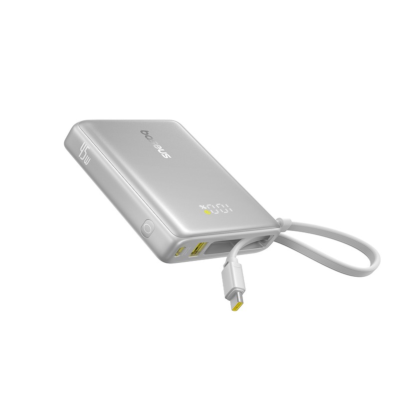 Baseus power bank PicoGo Digital Display Power Bank 10000mAh 45W Galaxy Natural Titanium - Billede 3