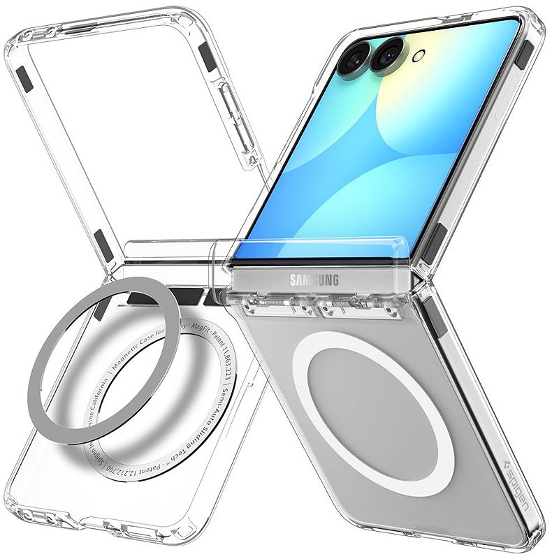 Spigen Ultra Hybrid Pro Magsafe case for Samsung Galaxy Z Flip 8 clear - Billede 4