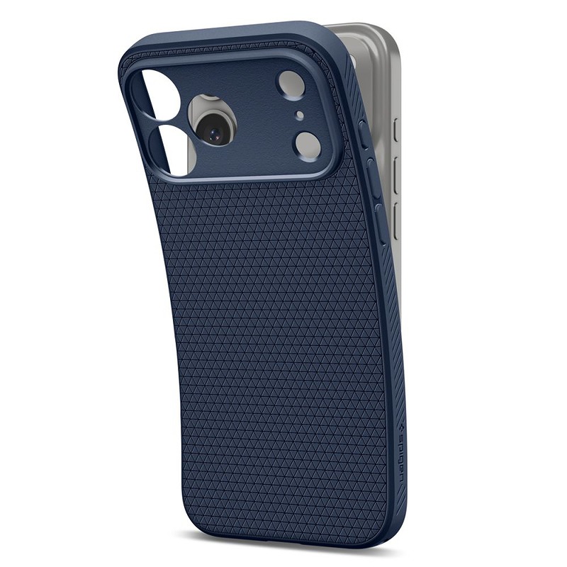 Spigen Liquid Air case for Iphone 17 Pro Max / 18 Pro Max blue - Billede 4