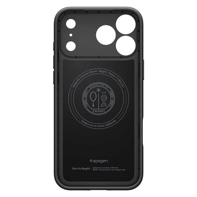 Spigen Thin Fit Magsafe case for Iphone 17 Pro / 18 Pro black - Billede 4