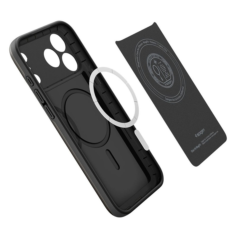 Spigen Thin Fit Magsafe case for Iphone 17 Pro / 18 Pro black - Billede 5