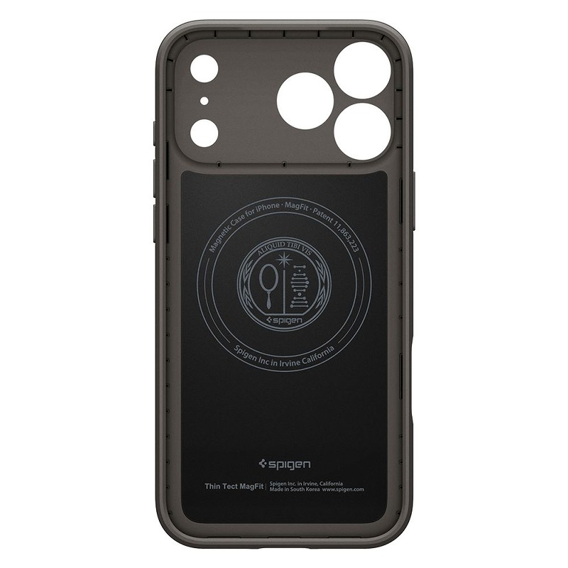 Spigen Thin Fit Magsafe case for Iphone 17 Pro / 18 Pro graphite - Billede 4