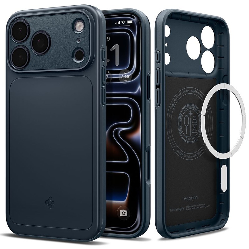 Spigen Thin Fit Magsafe case for Iphone 17 Pro Max / 18 Pro Max blue