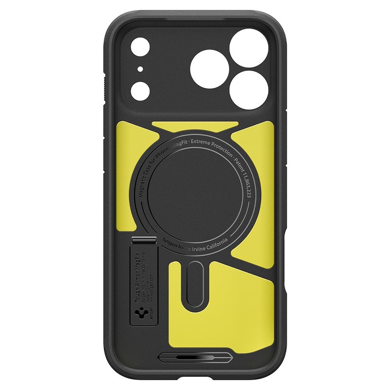 Spigen Tough Armor T Magsafe case for Iphone 17 Pro Max / 18 Pro Max black - Billede 5