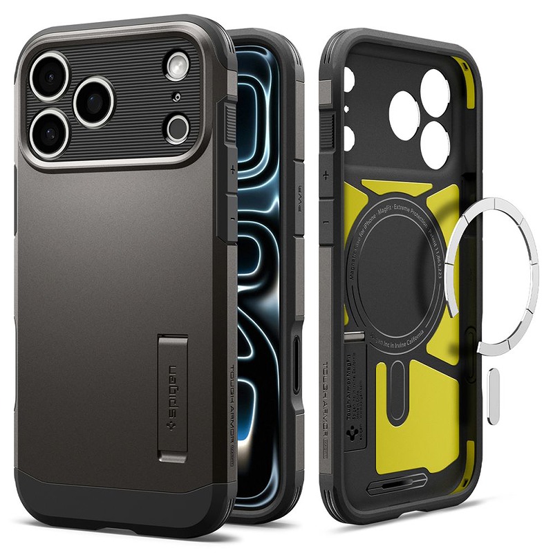 Spigen Tough Armor T Magsafe case for Iphone 17 Pro Max / 18 Pro Max graphite