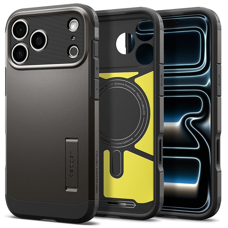 Spigen Tough Armor T Magsafe case for Iphone 17 Pro Max / 18 Pro Max graphite - Billede 2
