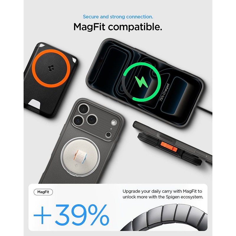 Spigen Rugged Armor MagSafe case for iPhone 17 Pro Max / 18 Pro Max Grey - Billede 5