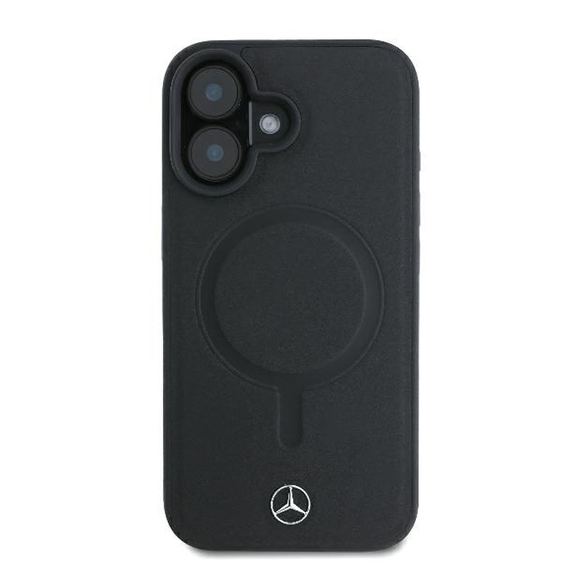 Mercedes case for iPhone 16 Plus 6,7" MEHMP16M23RCMK Hardcase Smooth Leather MagSafe black - Billede 3