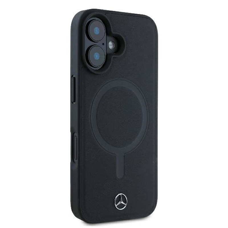 Mercedes case for iPhone 16 Plus 6,7" MEHMP16M23RCMK Hardcase Smooth Leather MagSafe black - Billede 4