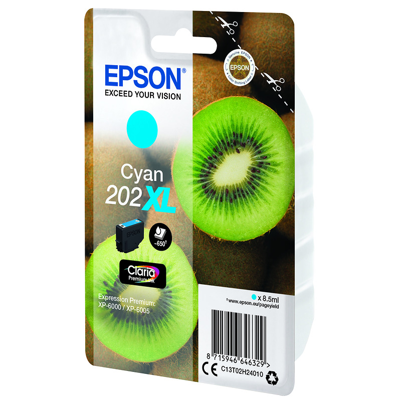 Epson Kiwi 202XL blækpatron 1 stk Original High (L) Yield Blå