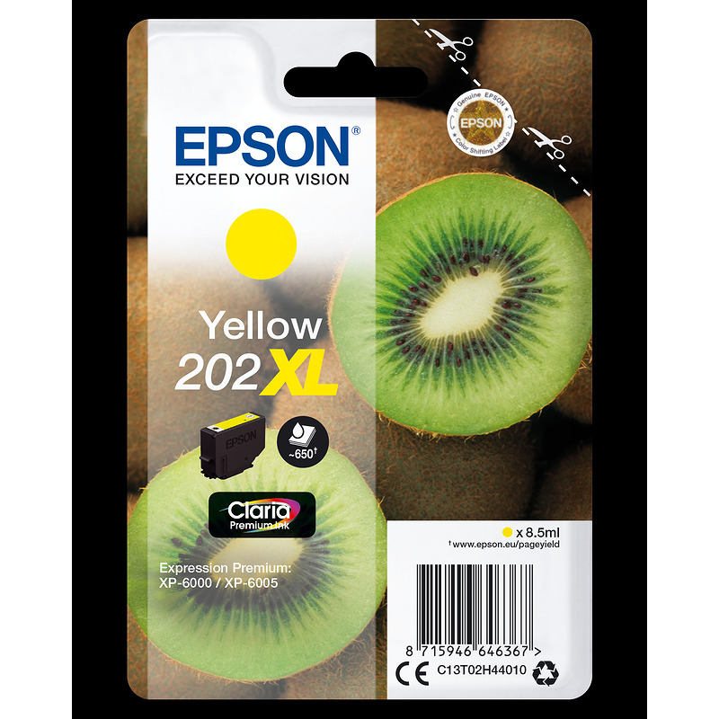 Epson Kiwi 202XL blækpatron 1 stk Original High (L) Yield Gul