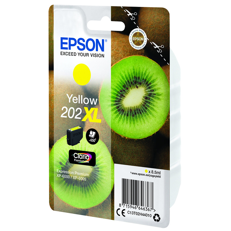 Epson Kiwi 202XL blækpatron 1 stk Original High (L) Yield Gul