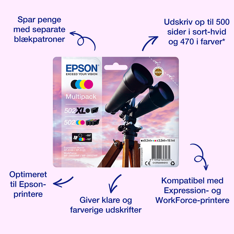 Epson Singlepack Black 502XL Ink - Billede 4