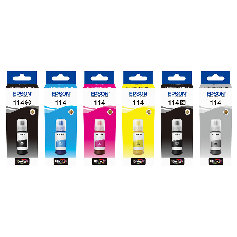 INK EPSON ECO 114 GREY - Billede 2