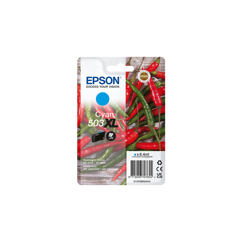 Epson 503XL blækpatron 1 stk Original High (L) Yield Blå