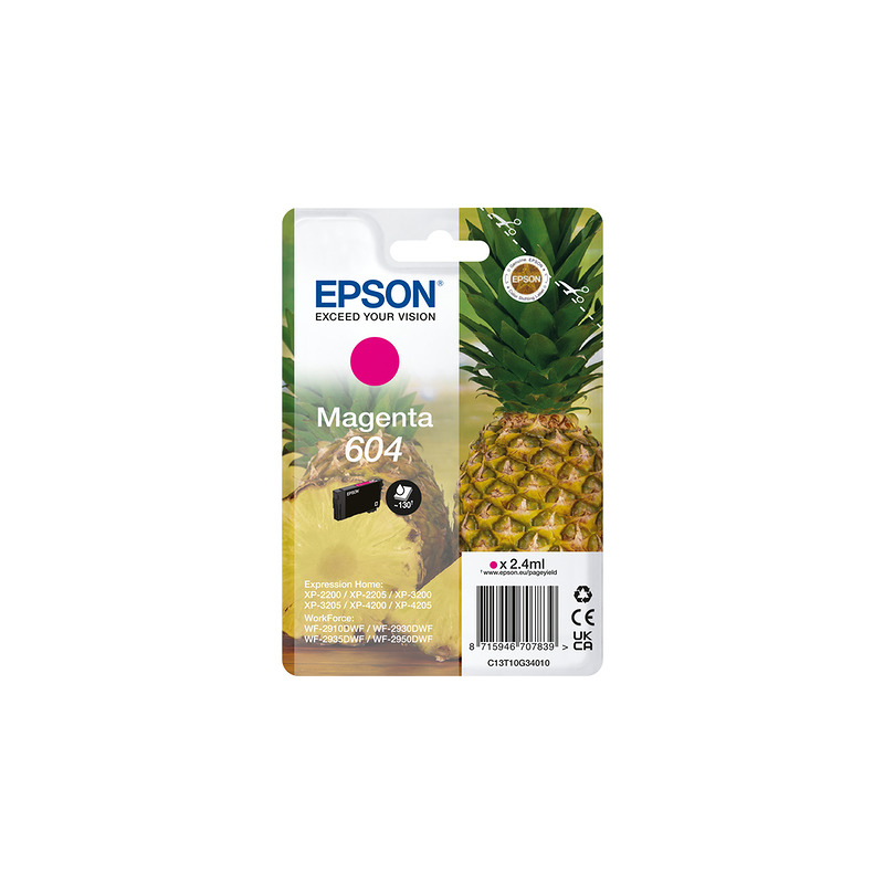 Epson 604 blækpatron 1 stk Kompatibel Standard udbytte Magenta