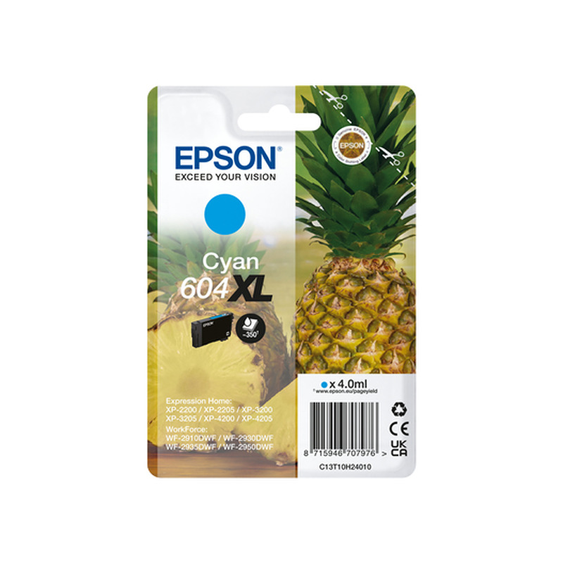 Epson 604XL blækpatron 1 stk Original High (L) Yield Blå