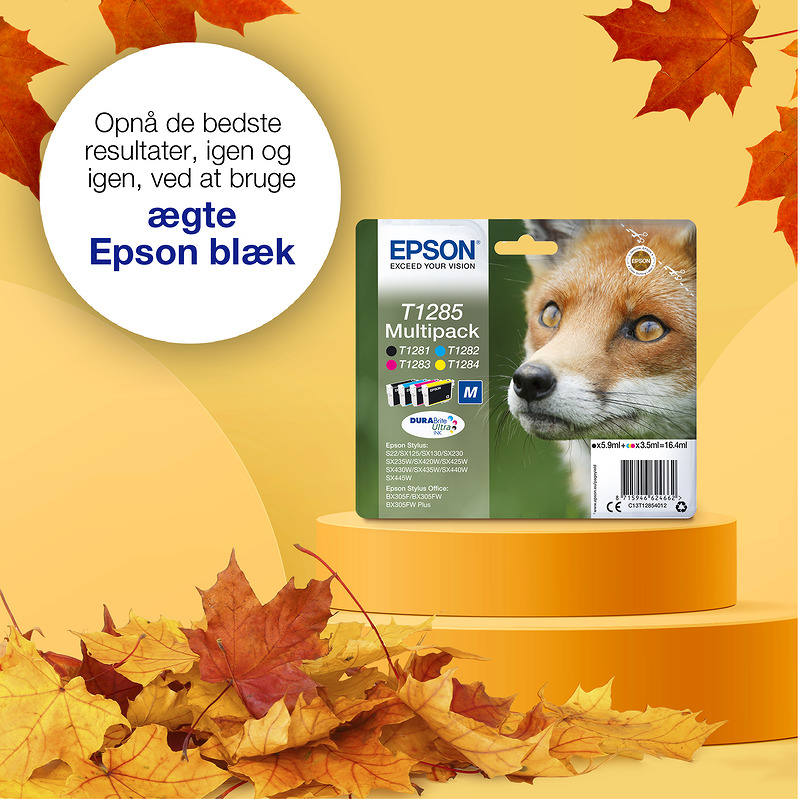 Epson Fox T1281 ræv DURABrite Ultra enkeltpakke sort blæk - Billede 3