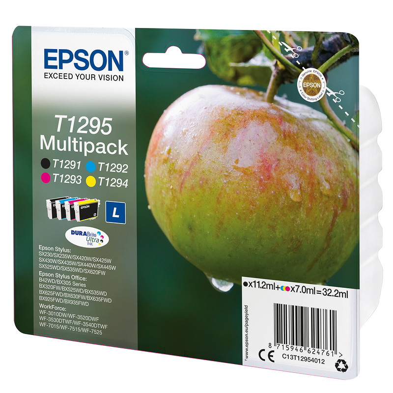 Epson Apple T1295 æble DURABrite Ultra multipakke 4-farve blæk