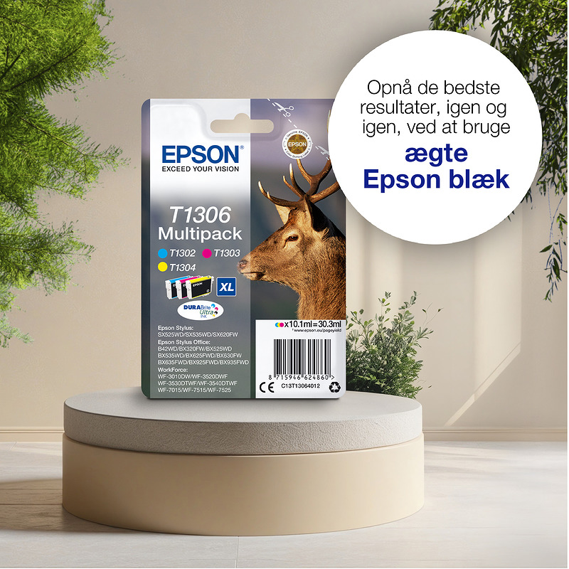 Epson Stag T1301 kronhjort DURABrite Ultra enkeltpakke sort blæk - Billede 2