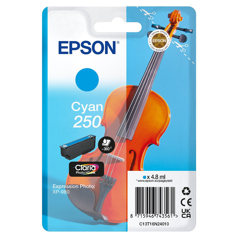 Epson 250 Violin Claria Photo HD ink cartridge