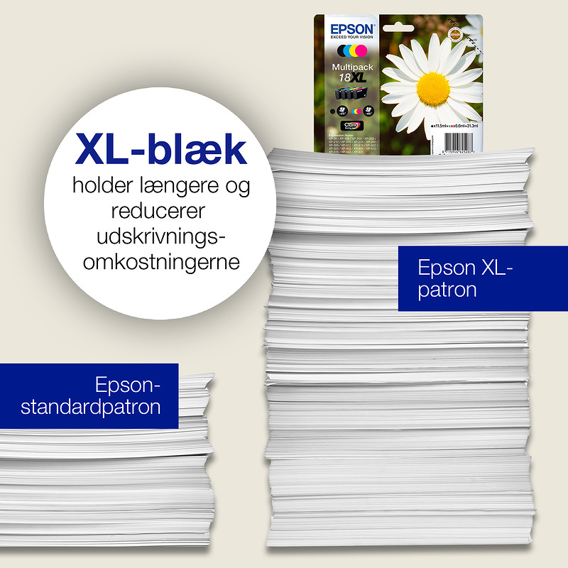 Epson Daisy C13T18114012 blækpatron 1 stk Original High (L) Yield Sort - Billede 3