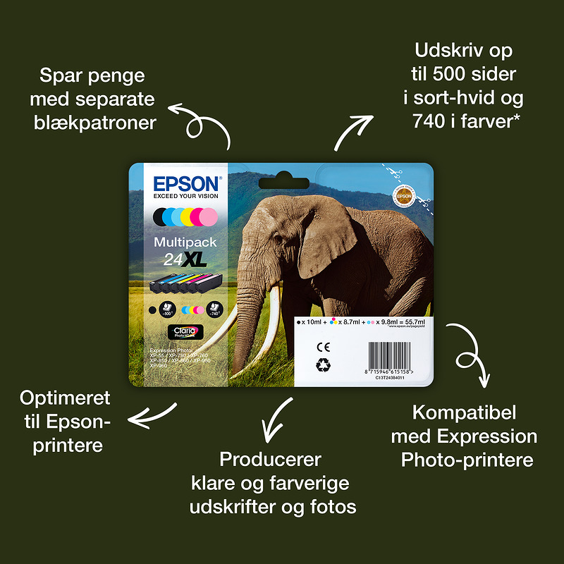Epson Elephant C13T24354012 ink cartridge