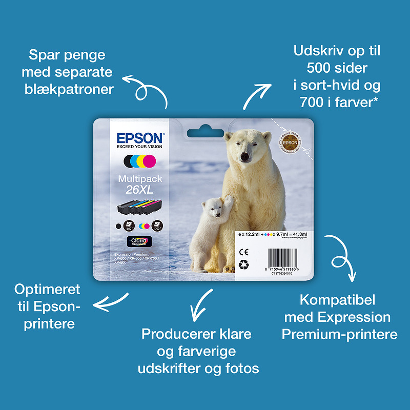 Epson Polar bear C13T26364010 ink cartridge - Billede 2