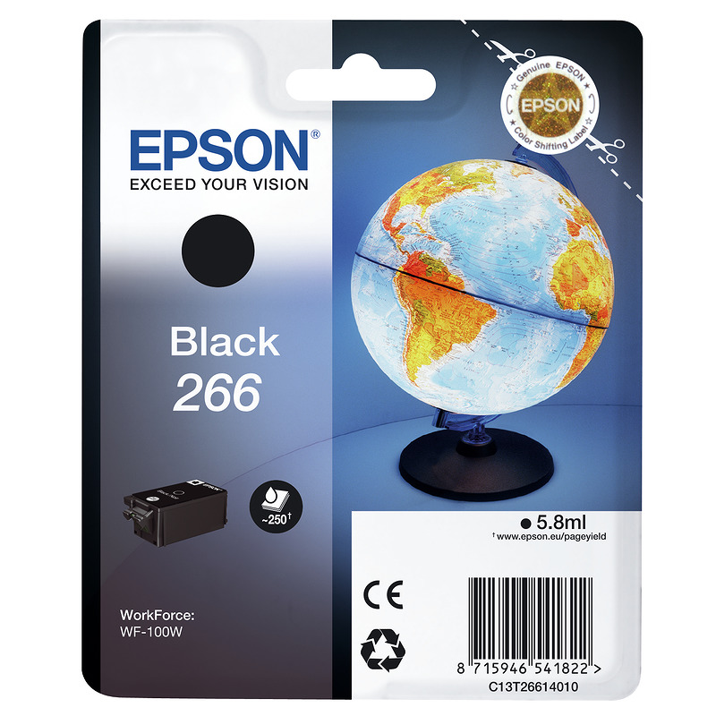 Epson Globe 266 globus enkeltpakke sort blæk
